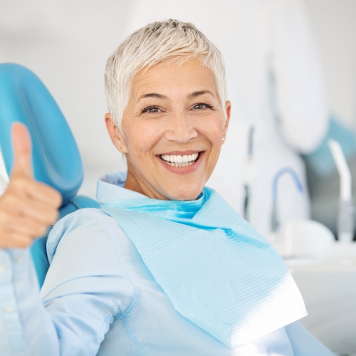 Successful dentist appointment.